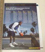 Ronny Turiaf original ONE magazine clipping page PHOTO article
