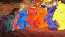 BAMM BEANO'S NEW SET OF 8 different Baseball Bears with TAGS 1998 Salvino's