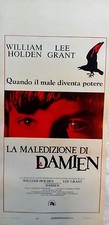 locandina playbill LA MALEDIZIONE DI DAMIEN holden GRANT omen II Taylor horror 