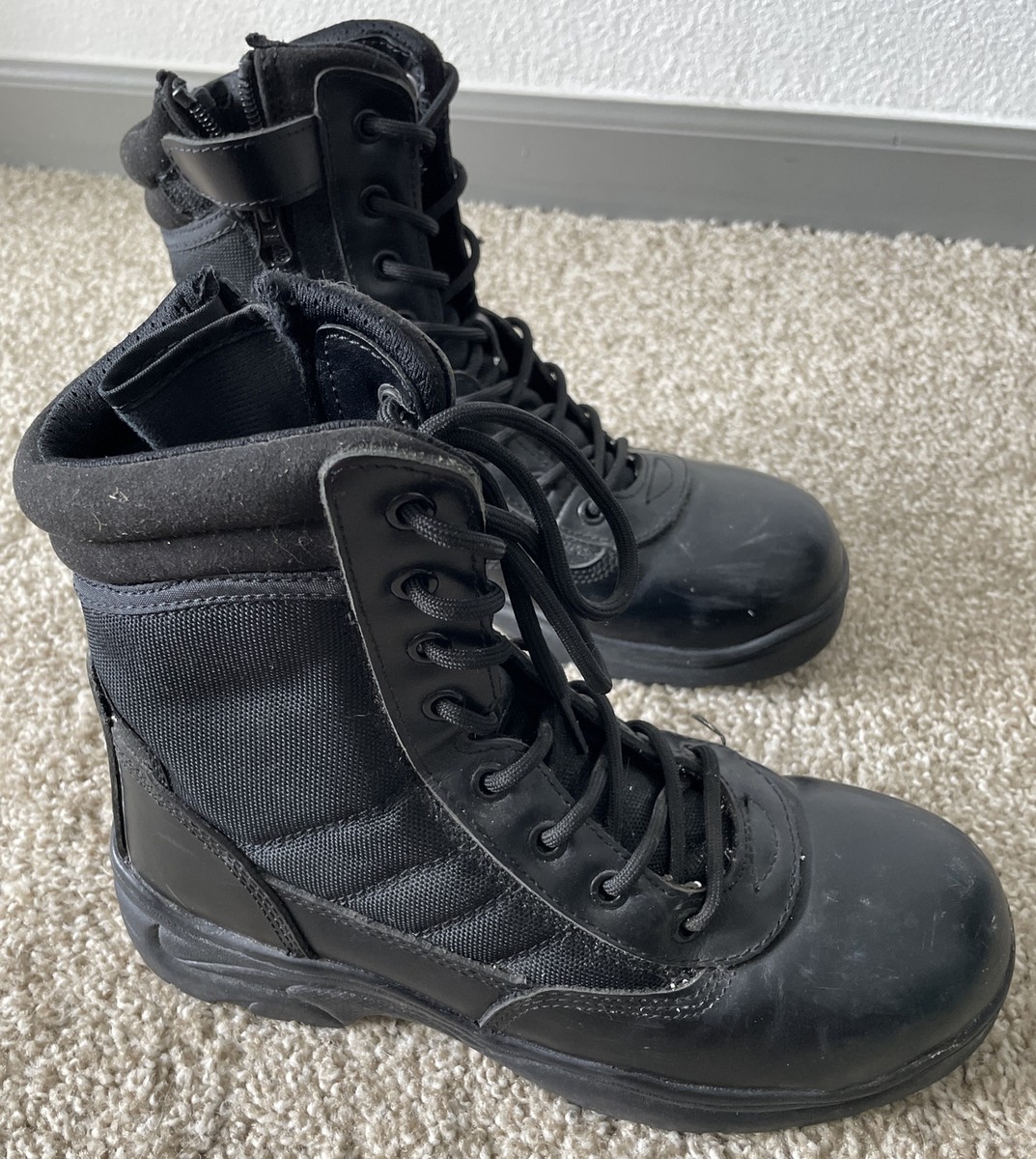 Nortiv8 Trooper Tactical Work Boots w/ Toe Cap & Side Zip  display picture 2