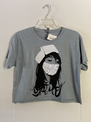 SONIC YOUTH T-SHIRT: RARE  SONIC NURSE  CROPPED SHIRT. NEW with TAGS. SIZE: MED.