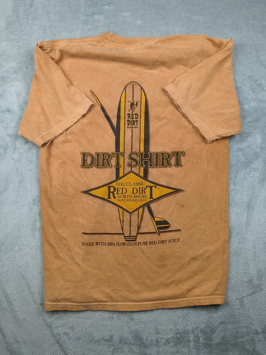 Vintage 90's Hanes Beefy-T Red Dirt Hawaii North Shore