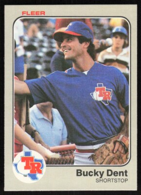 tottyページ 1983 Fleer Bucky Dent Texas Rangers #566 | eBay