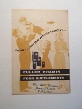 The Fuller Brush Company - Vitamin Food Supplements booklet brochure