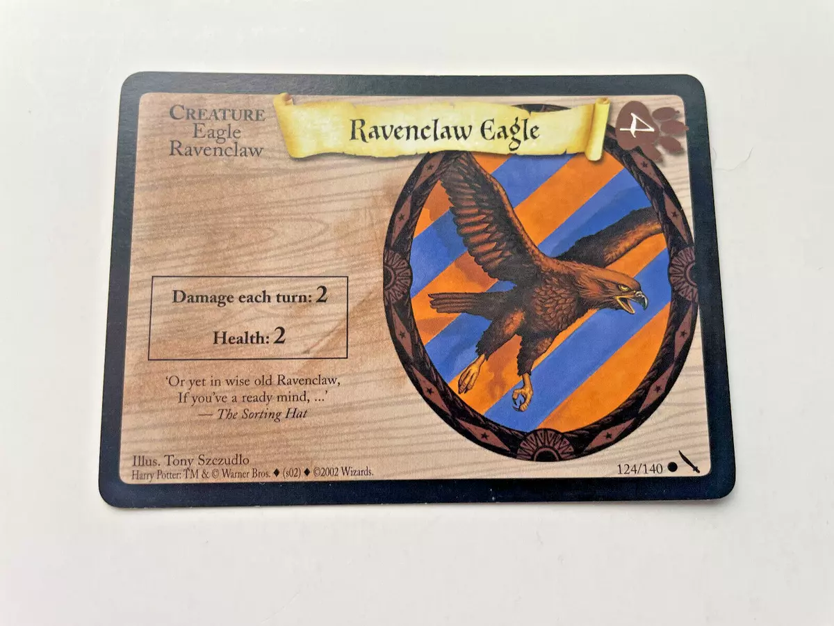 Harry Potter TCG Ravenclaw Eagle #124/140 Common Card Chamber of Secrets  WOTC