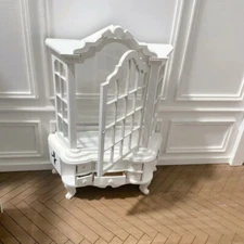 1:12 Scale  Dollhouse Miniatures Furniture Witch Display Cabinet Unfinished Wood