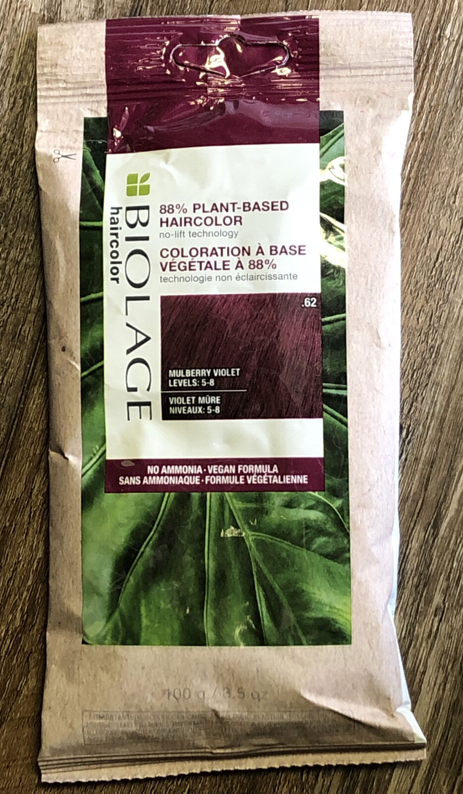 Matrix Biolage Plant Based No Lift Ammonia Vegan Haircolor Mulberry Violet  for sale online | eBay