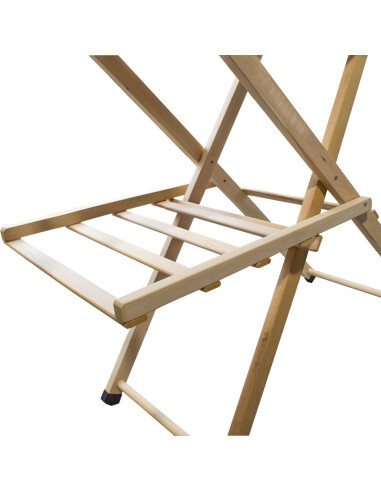 Table repasser en bois pliable MARA compacte avec repose-fer 141cm - 4