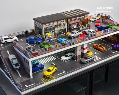 Shoucangjia Double-Decker Ramp Parking Garage Miniature Diorama New in Stock - Image 1 of 4