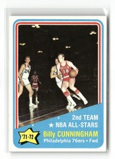 1972-73 Topps - All Star Billy Cunningham #167