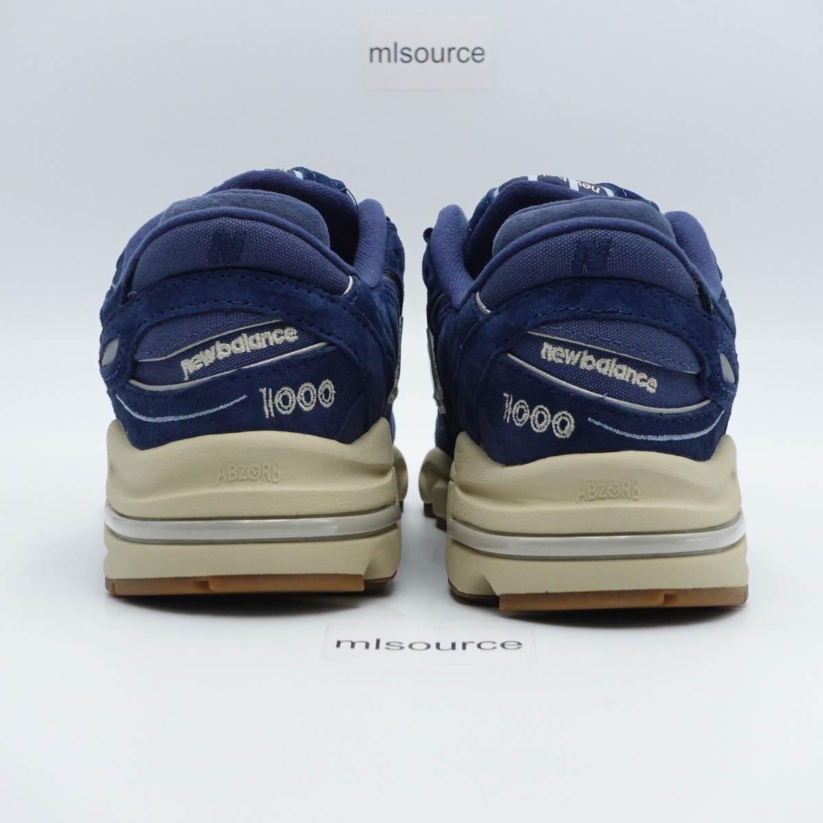 Size 15 Men's New Balance 1000 Suede Sneakers M1000LAN Navy/Gum | eBay