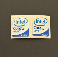 2 x Intel Core2 vPro Inside Sticker Label Dec...