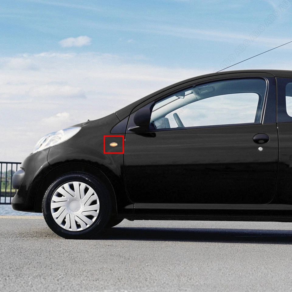 2x For Peugeot 206 207 307 407 607 Citroen C1 C2 C3 C4 Fender Water Lamp - Image 3 of 4