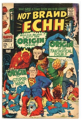 Not Brand Echh  # 7    FINE-    April 1968   Origin Fantastical 4 & Stuporman