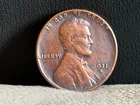 1911-S Lincoln Wheat Cent Penny Rare Sought After Year --As shown in the figure