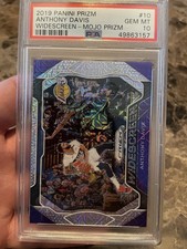 2019-20 Panini Prizm Widescreen Mojo Prizm /25 Anthony Davis #10 PSA 10 Lakers