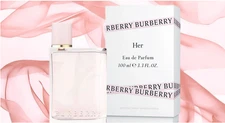 Burberry Her Eau De Parfum Spray 3.3 oz 100ml New Box