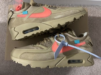 Brand New Nike Air Max 90 x OFF-WHITE Desert Ore 2019 men size 9 US 9 AUTHENTIC