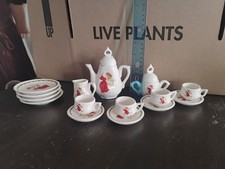 vintage miniature porcelain tea set