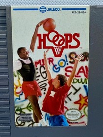 Hoops (Nintendo Entertainment System, 1989) NES Basketball Game w/ Nintendo Case