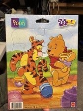 Winnie The Pooh  Tigger Disney Mattel 41351 Tray Puzzle Vintage 1997