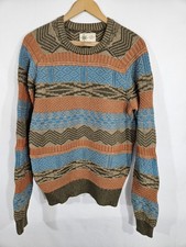 The Territory Ahead Sweater Textured 3D Pullover Grandpa Mens Size M