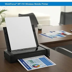 Brand NEW Portable Epson WorkForce WF-110 Wireless Color Inkjet Printer