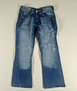 True Religion Jeans Men’s Joey Big T 34x33 Faded boot cut Denim (34X29.5 ACTUAL)