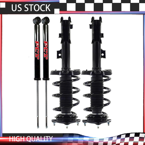 Set 4 Front Quick Strut-Rear Shock For 2010-2012 KIA Soul Monotube Performance Refdhlfquf5qv1jf