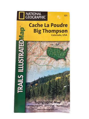 National Geographic Map Cache La Poudere Big Thompson Trails Illustrated  101
