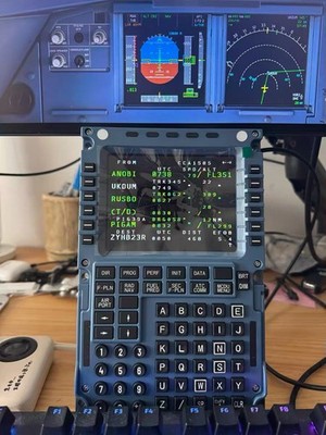 WINWING A3XX MCDU Flight Control For Toliss Fenix Game Simulator X-Plane MSFS