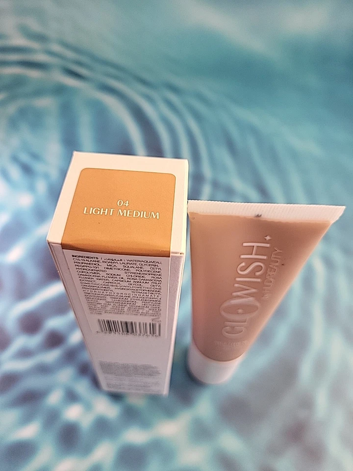 GLOWISH by HUDA BEAUTY MultiDew Skin Tint 1.35 fl oz LIGHT MEDIUM 04 New In Box - Image 2 of 4