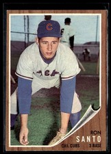 1962 Topps Ron Santo NRMT Set BReak #170