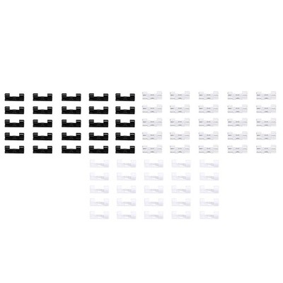 120 Pcs Kabelklemmbügel Halterungen Kabelmanagement-Clips Kabel-Kabel-Organizer