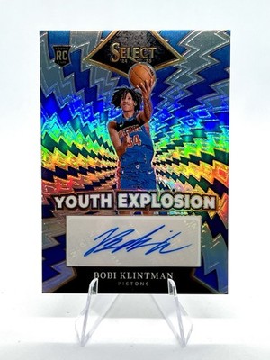 Bobi Klintman 2024-25 Select Youth Explosion Signatures RC #YE-BOB Pistons