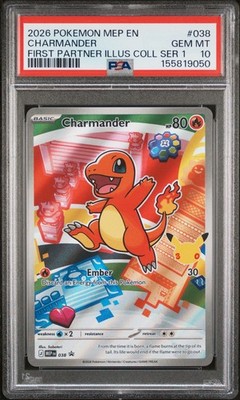 2026 POKEMON MEP EN-ME BLACK STAR PROMO #038 CHARMANDER PSA 10 | eBay
