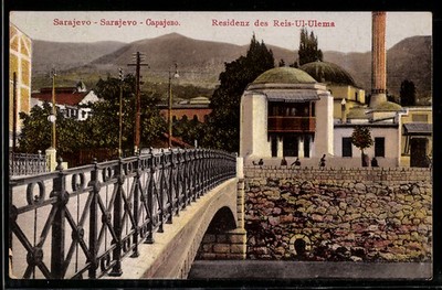 Sarajewo, Residenz des Reis-Ul-Ulema, Ansichtskarte 1915 