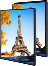 24x36 Snap Frame Black Poster Frames Set of 2 Front-loading Frame Metal Click...
