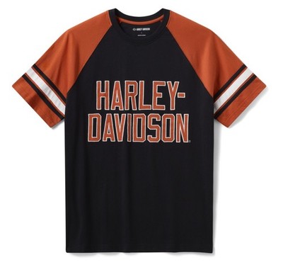 HARLEY-DAVIDSON Essential Sleeve Stripe Raglan Tee für Herren