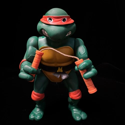 Playmates 1989 Teenage Mutant Ninja Turtles Giant Michelangelo Action Figure 13"