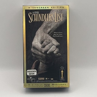 Schindler s List VHS Widescreen Edition New Sealed 1993 2-Tape Set Spielberg