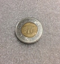 Queen Elizabeth II 1996 Canadian 2 Dollar Coin