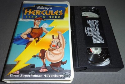 Walt Disney Hercules Zero To Hero Three Adventures Home Video VHS Tape Clamshell