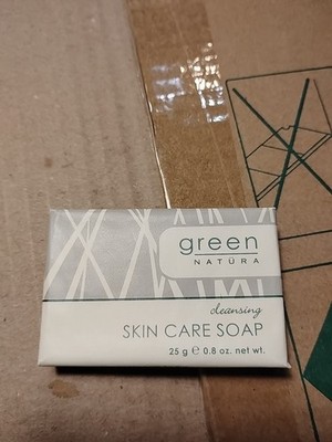 Green Natura Skin Care Soap Lot of 100 Bars Airbnb Hotel Travel Emergency 