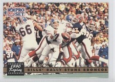 1991 Pro Set 1990 Replay Buffalo Bills John Elway Bobby Humphrey #326 HOF 0b6