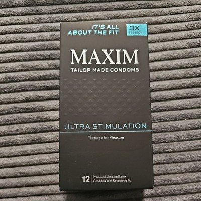 Jimmyjane MAXIM Ultra Stimulation Lubricated Latex Condoms - 12 count