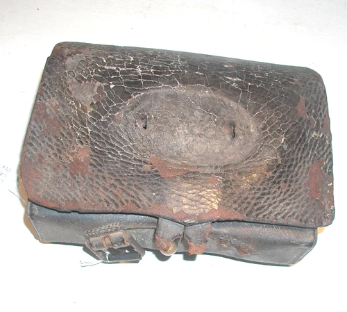 US  Civil War Leather  Cartridge Box
