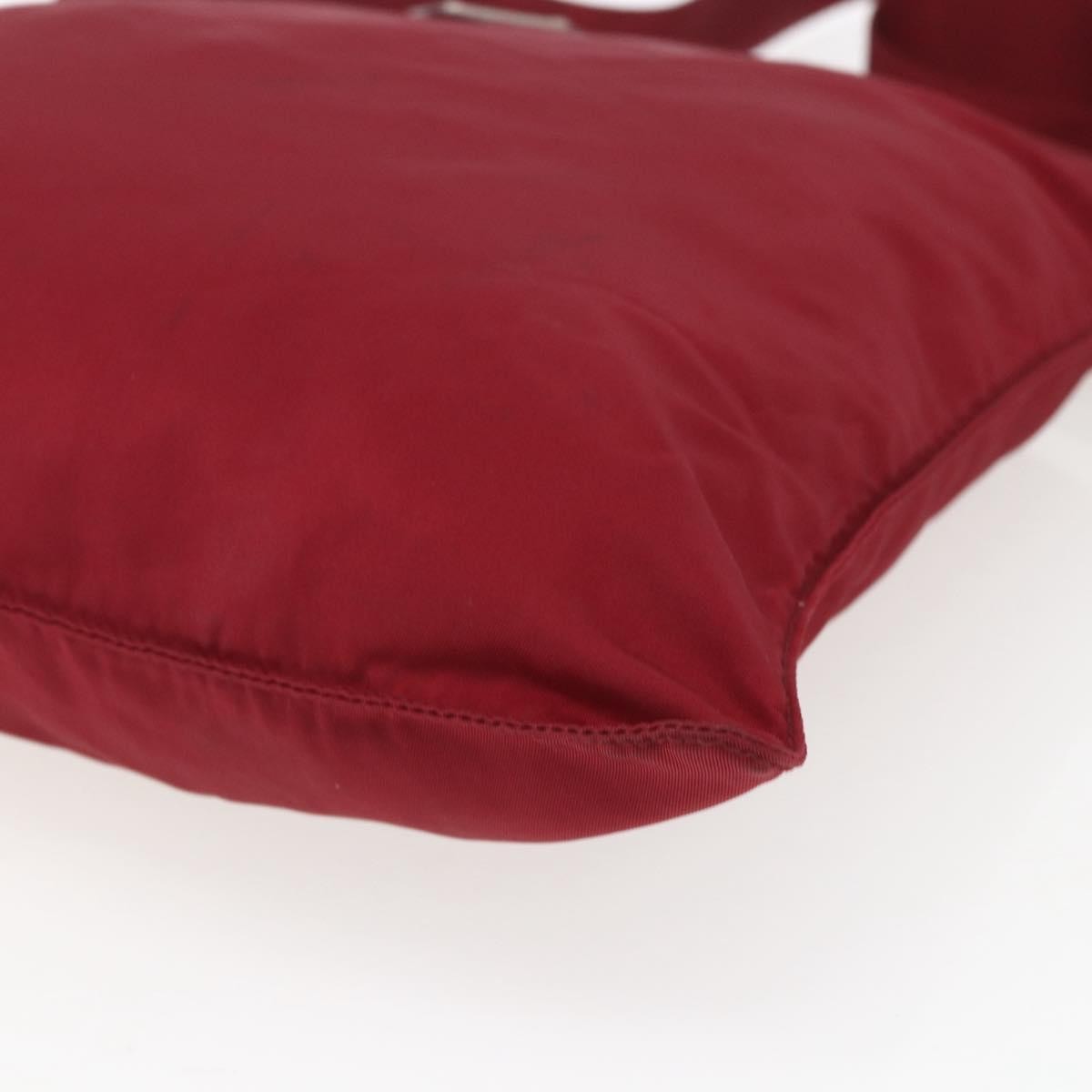 Prada Zip Top Messenger Bag Tessuto Red Nylon Shoulder Bag Bag Authentic thumbnail 9