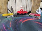 Vintage Coca-Cola Knives And Marble Diecast Display 2 Knives 1 Marble 1 Diecast