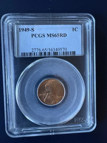 1949-S LINCOLN 1C MS65 RD